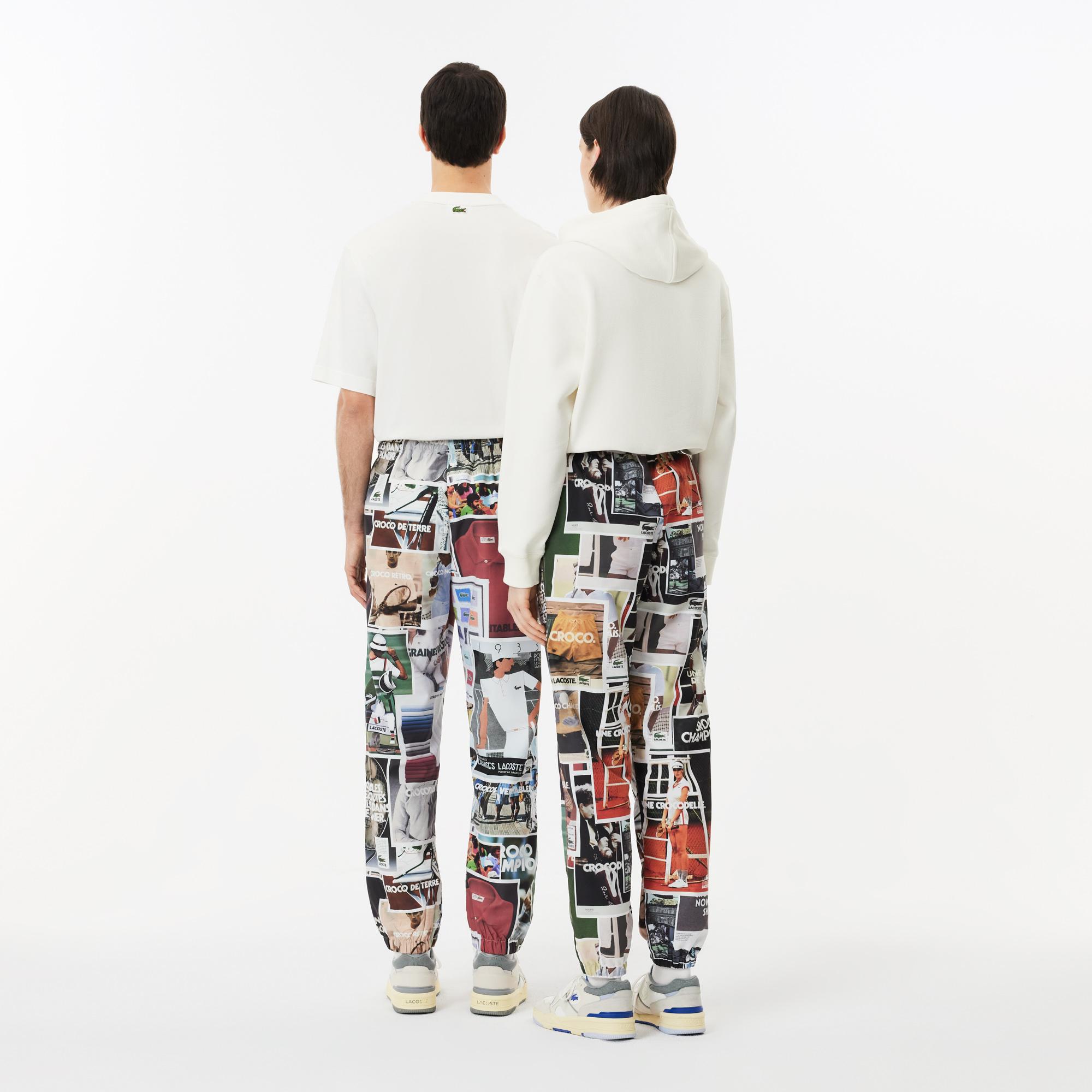 Unisex Regular Fit Baskılı Renkli Eşofman Altı