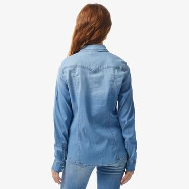  Guess Kadın Mavi Gömlek
