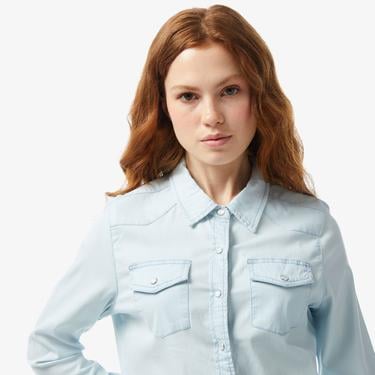  Guess Kadın Mavi Gömlek