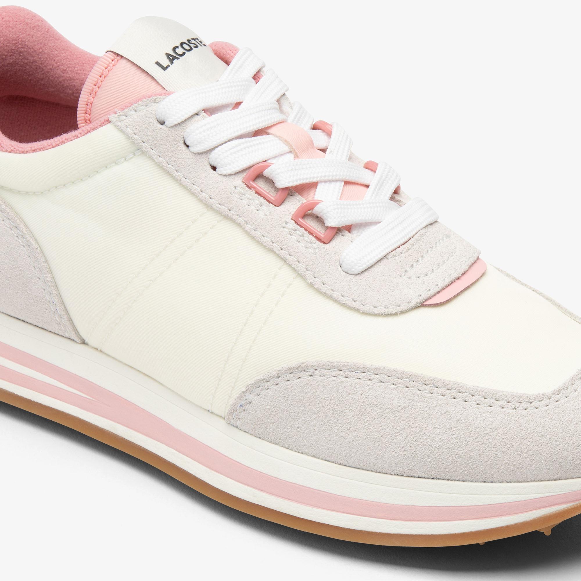 L-Spin Stripe Sole Kadın Bej Sneaker