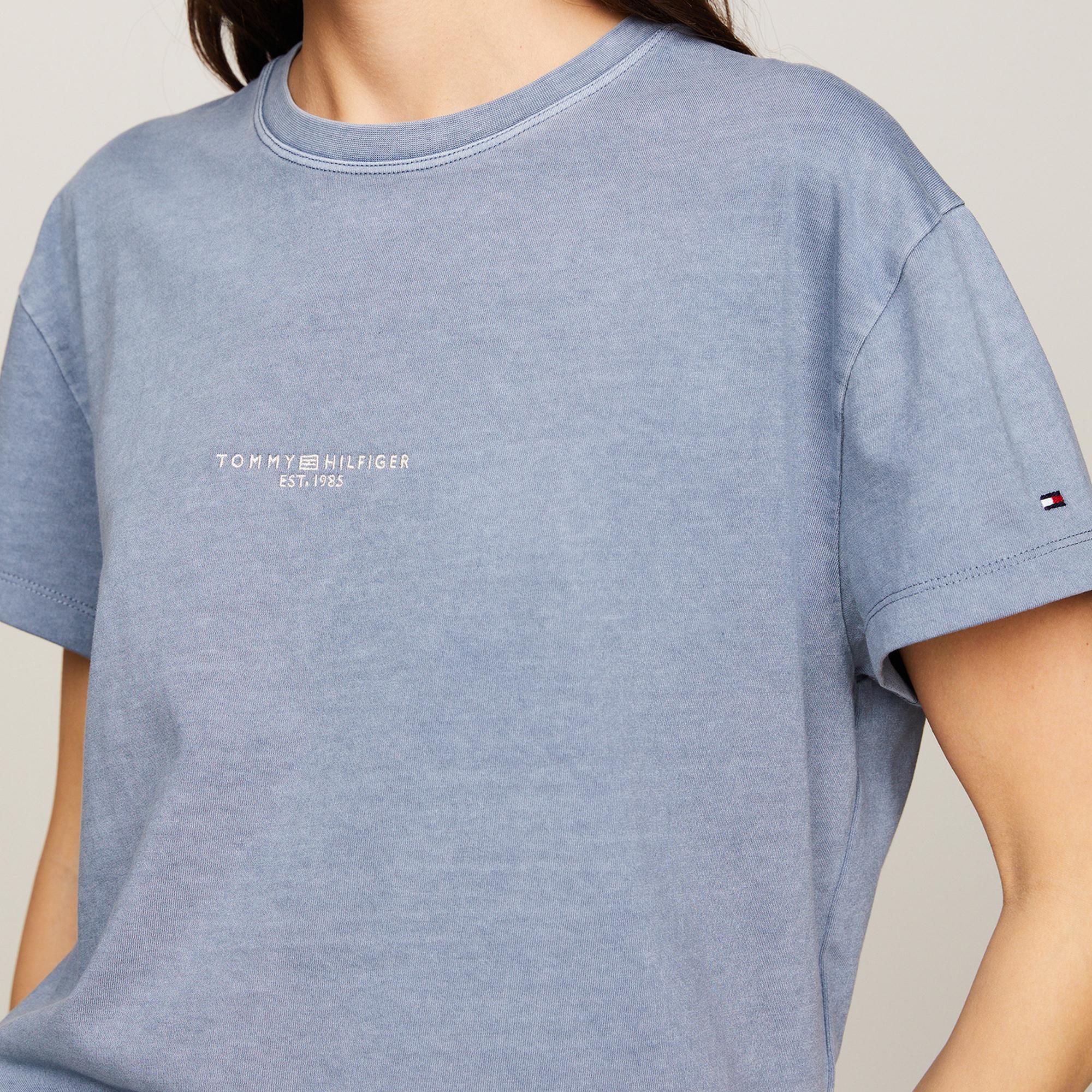 Tommy Hilfiger Kadın Mavi T-Shirt