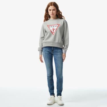  Guess Kadın Gri Sweatshirt