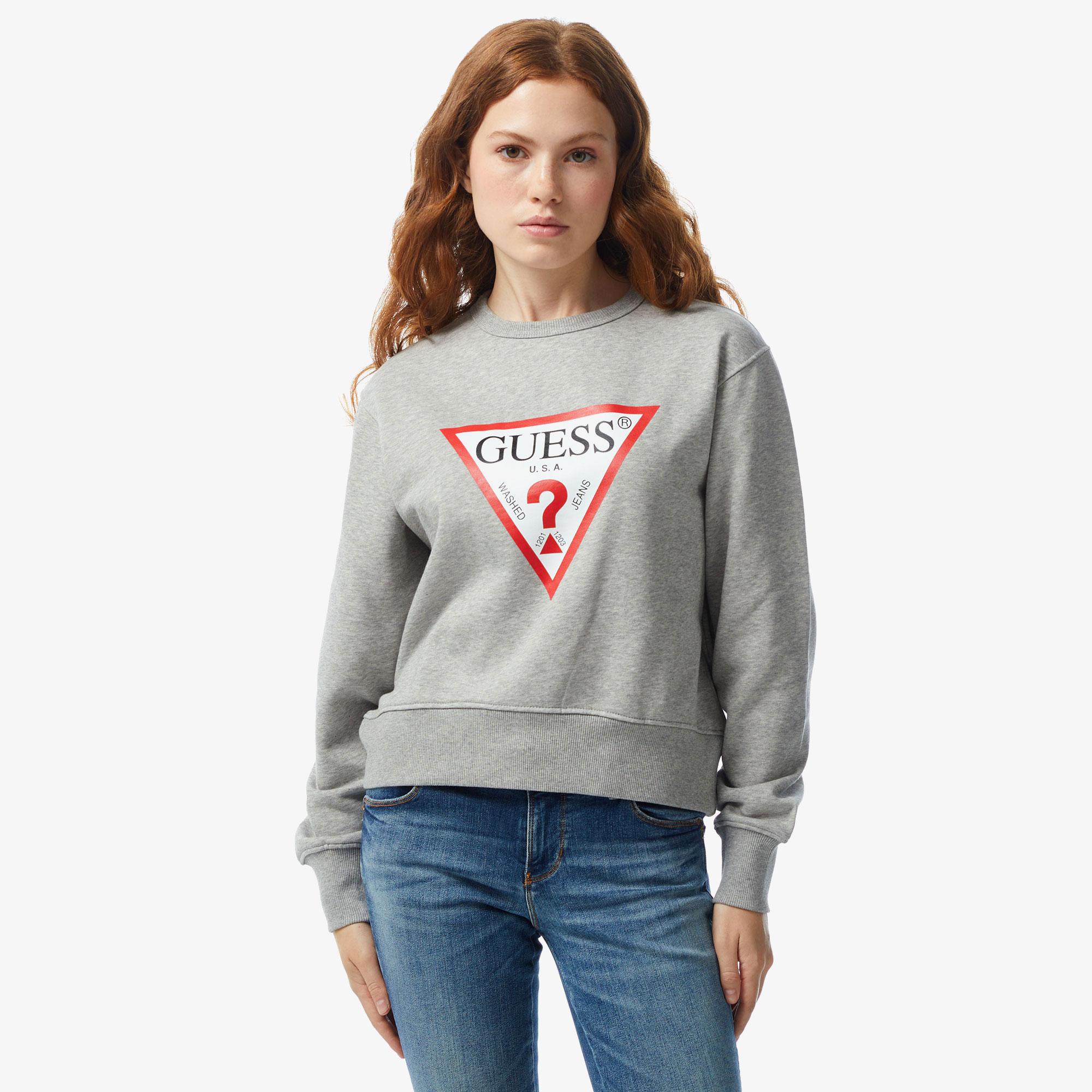Guess Kadın Gri Sweatshirt