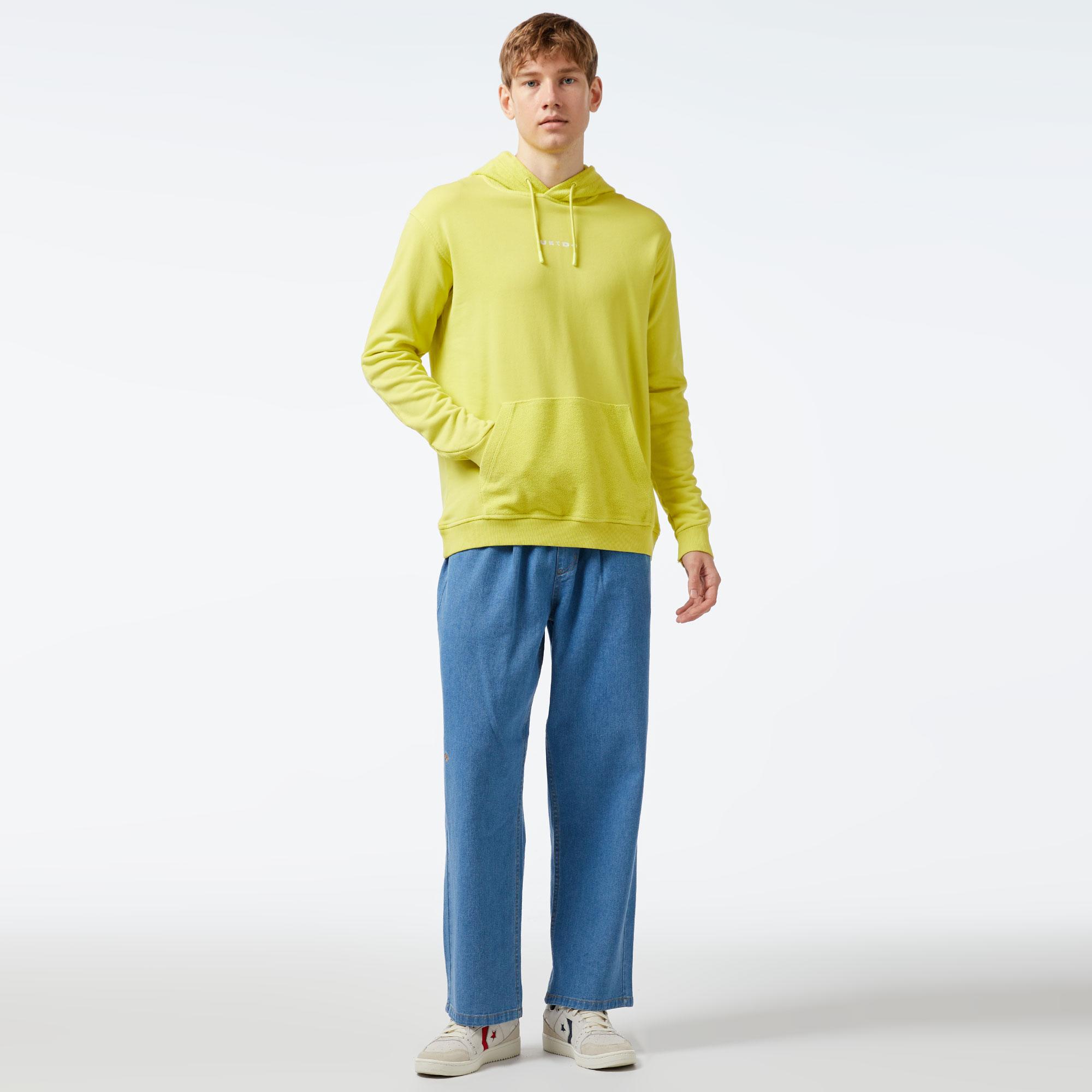 UNITED4 Essentials Erkek Sarı Hoodie