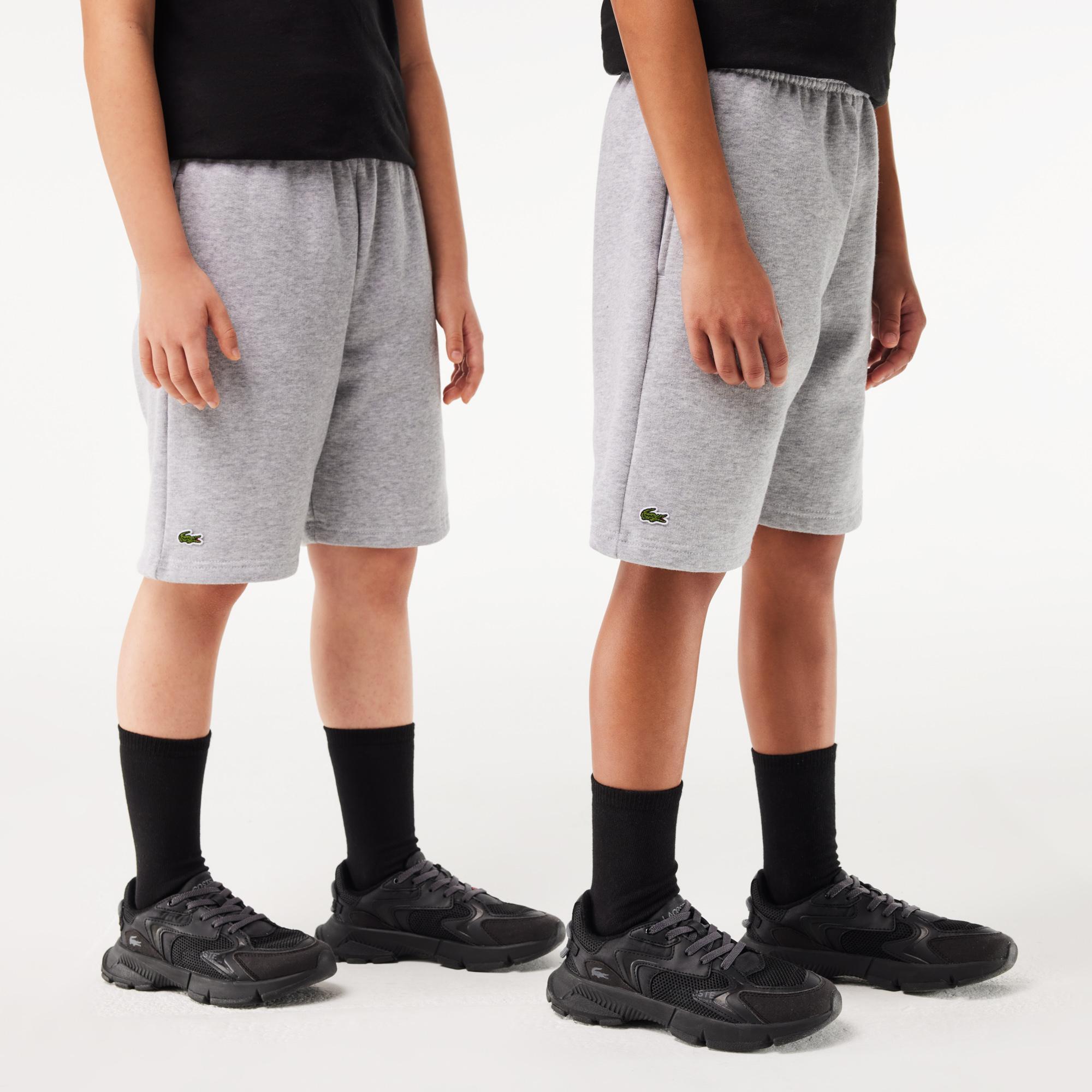 Lacoste Organic Brushed Gri Çocuk Şort