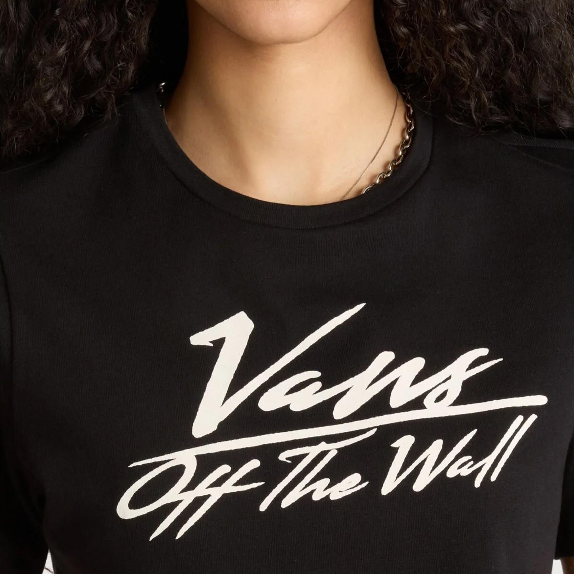 Vans Go Anyplace - Crew Cut Kadın Siyah Crop T-Shirt