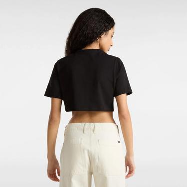  Vans Go Anyplace - Crew Cut Kadın Siyah Crop T-Shirt