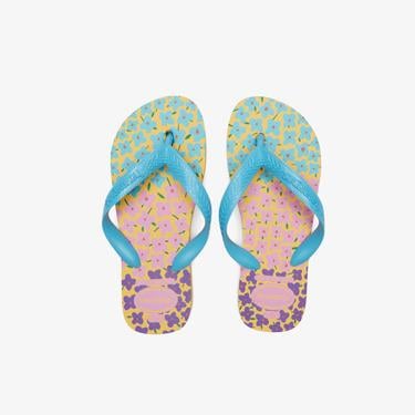  Havaianas Flores Çocuk Sarı Terlik