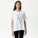 KADIN BASKILI BİSİKLET YAKA BEYAZ T-SHIRT