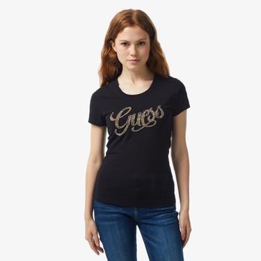  Guess Kadın Siyah T-Shirt