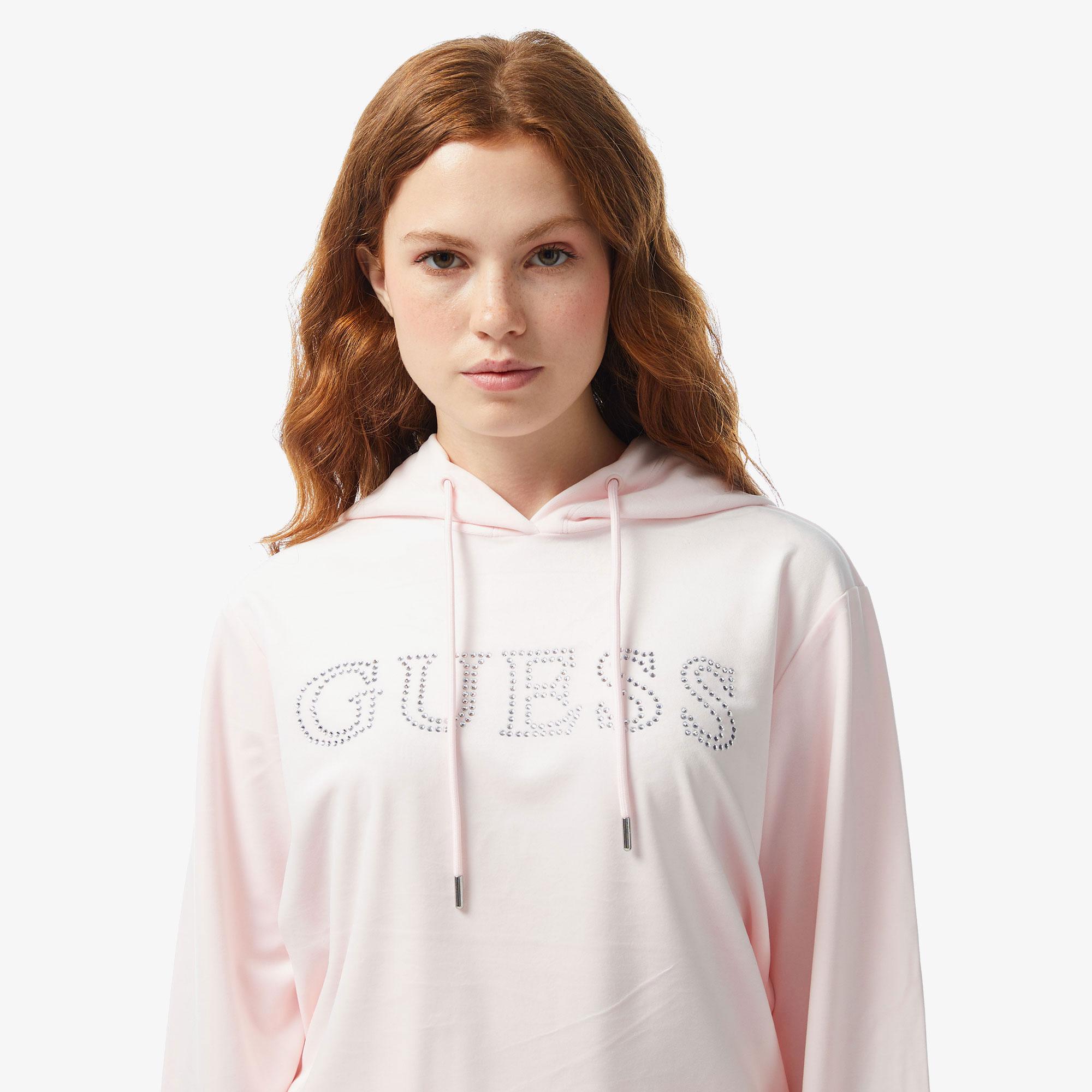 Guess Kadın Pembe Sweatshirt