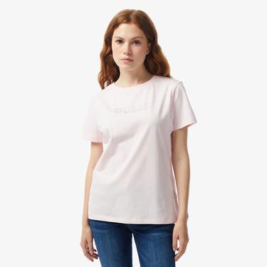  Guess Kadın Pembe T-Shirt