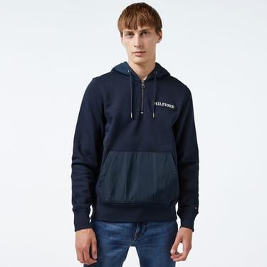  Tommy Hilfiger Erkek Mavi Sweatshirt