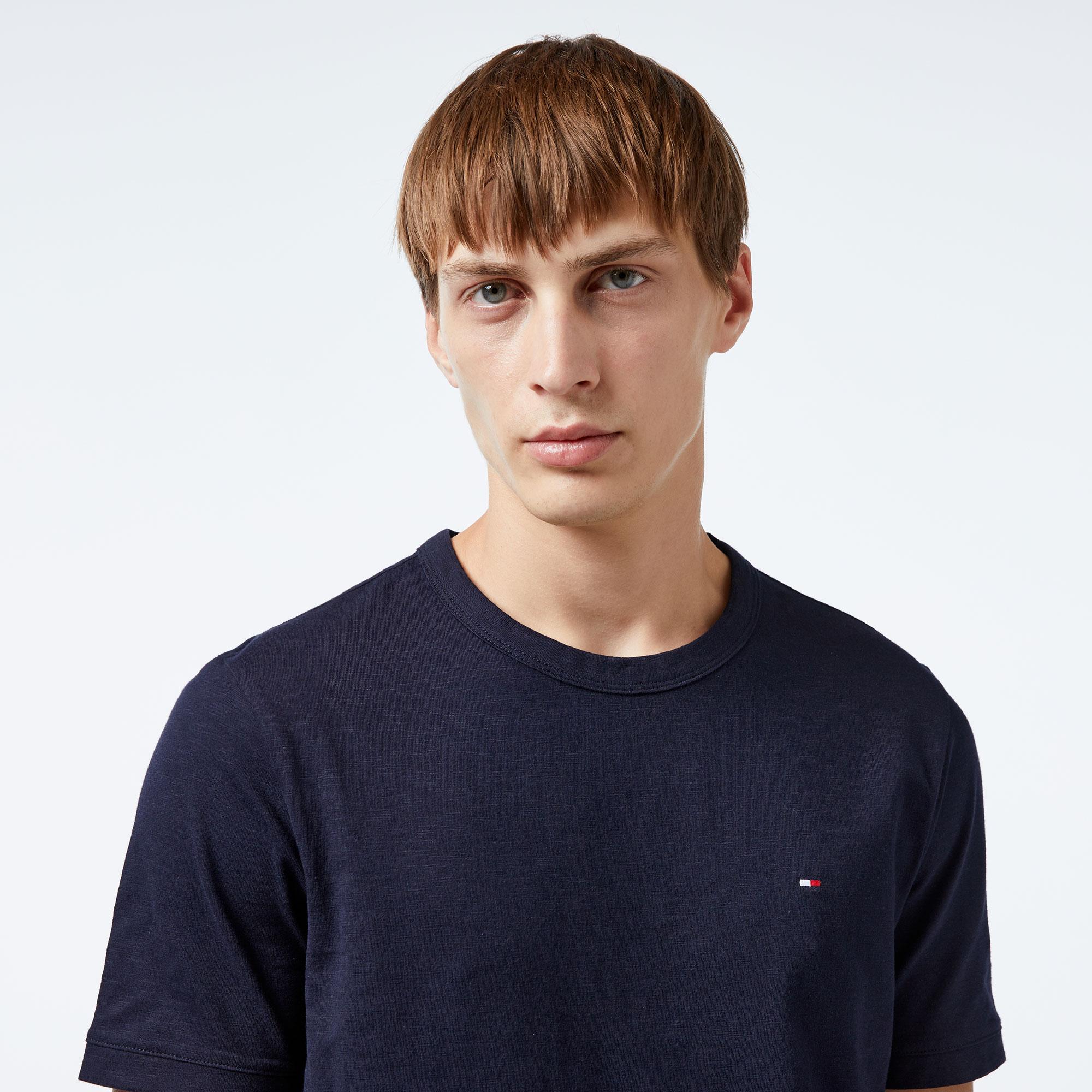 Tommy Hilfiger Erkek Mavi T-Shirt