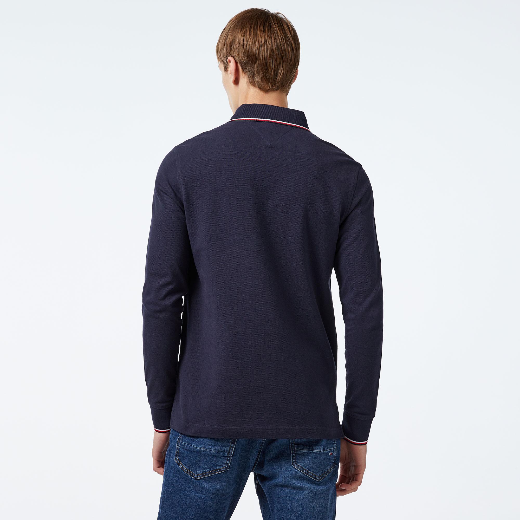 Tommy Hilfiger Erkek Mavi Polo