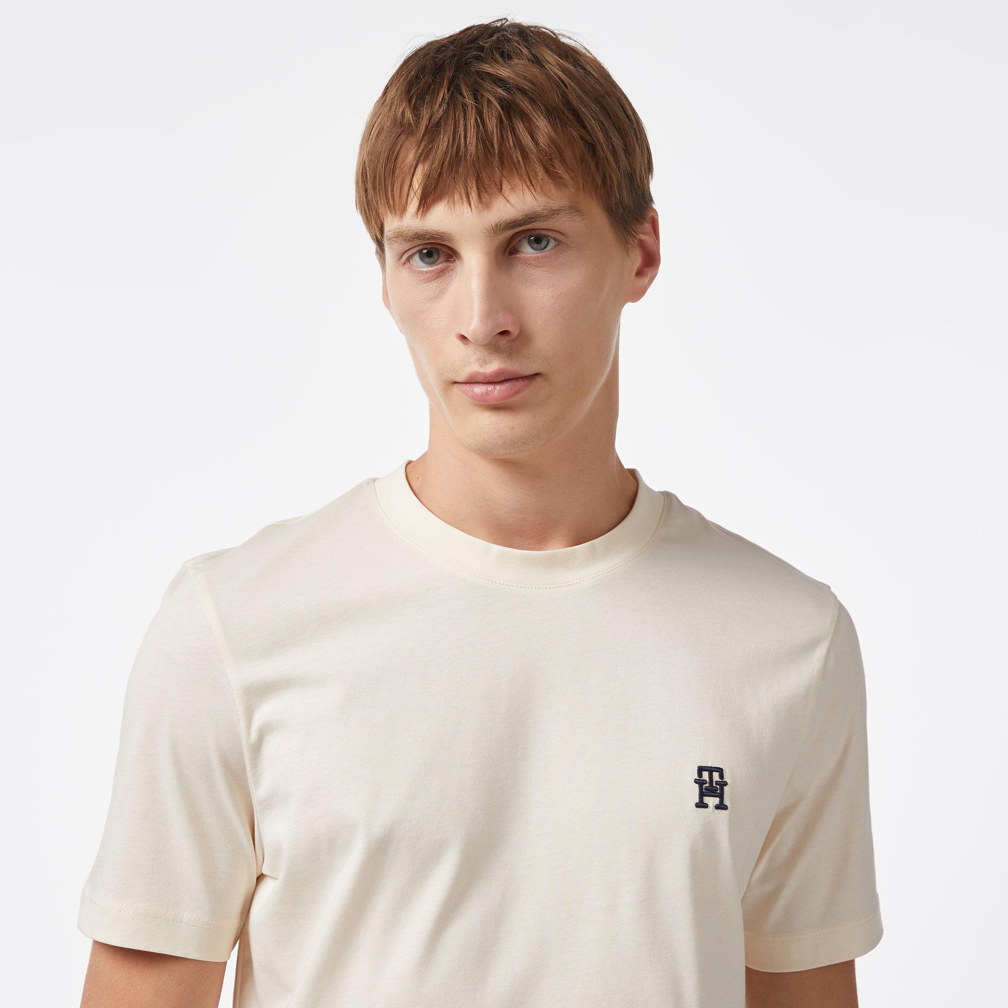 Tommy Hilfiger Erkek Bej T-Shirt