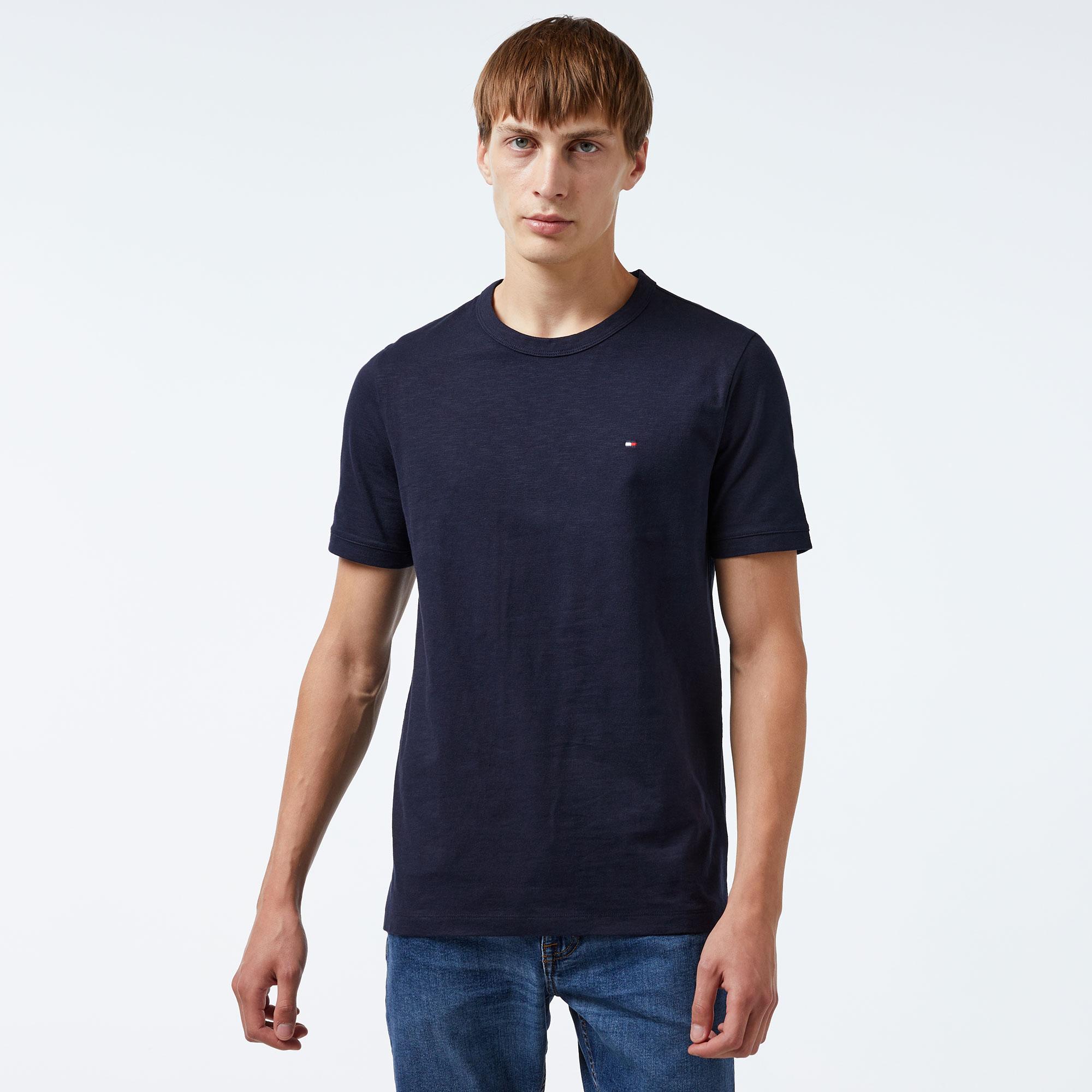 Tommy Hilfiger Erkek Mavi T-Shirt