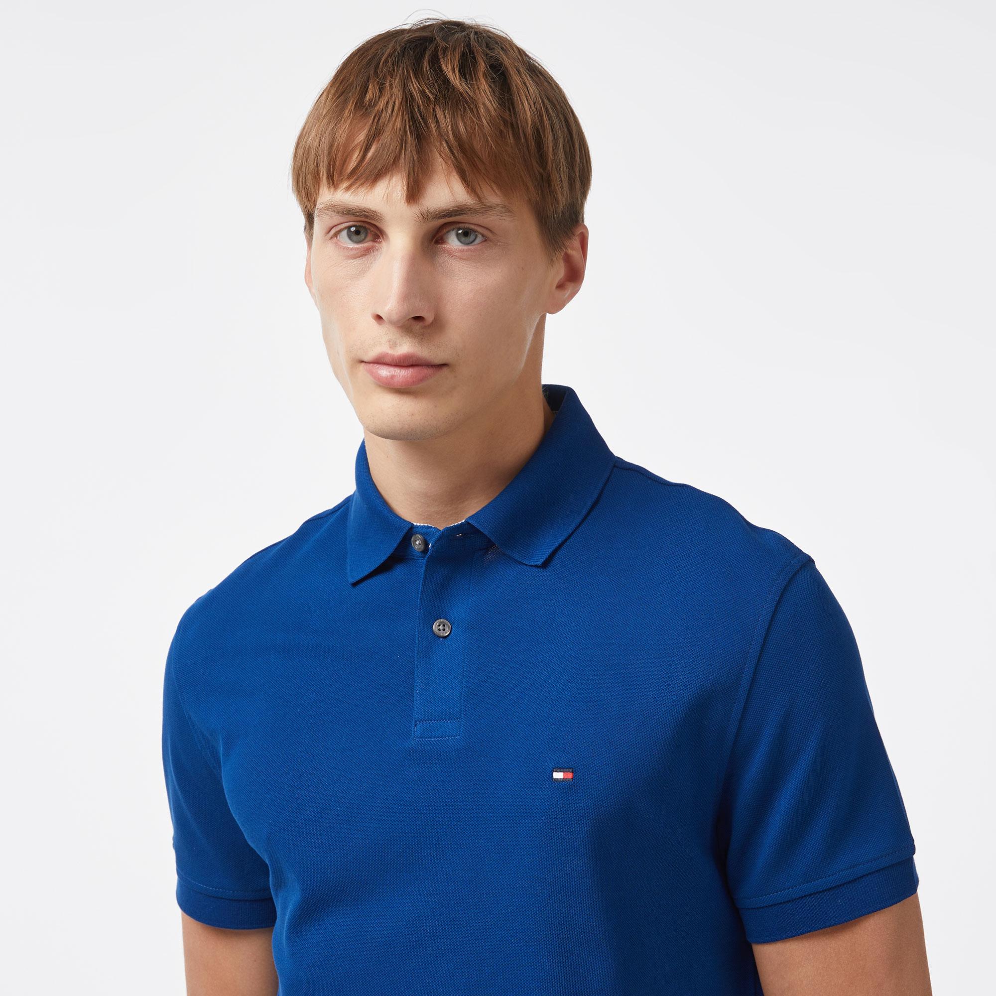 Tommy Hilfiger Erkek Mavi Polo