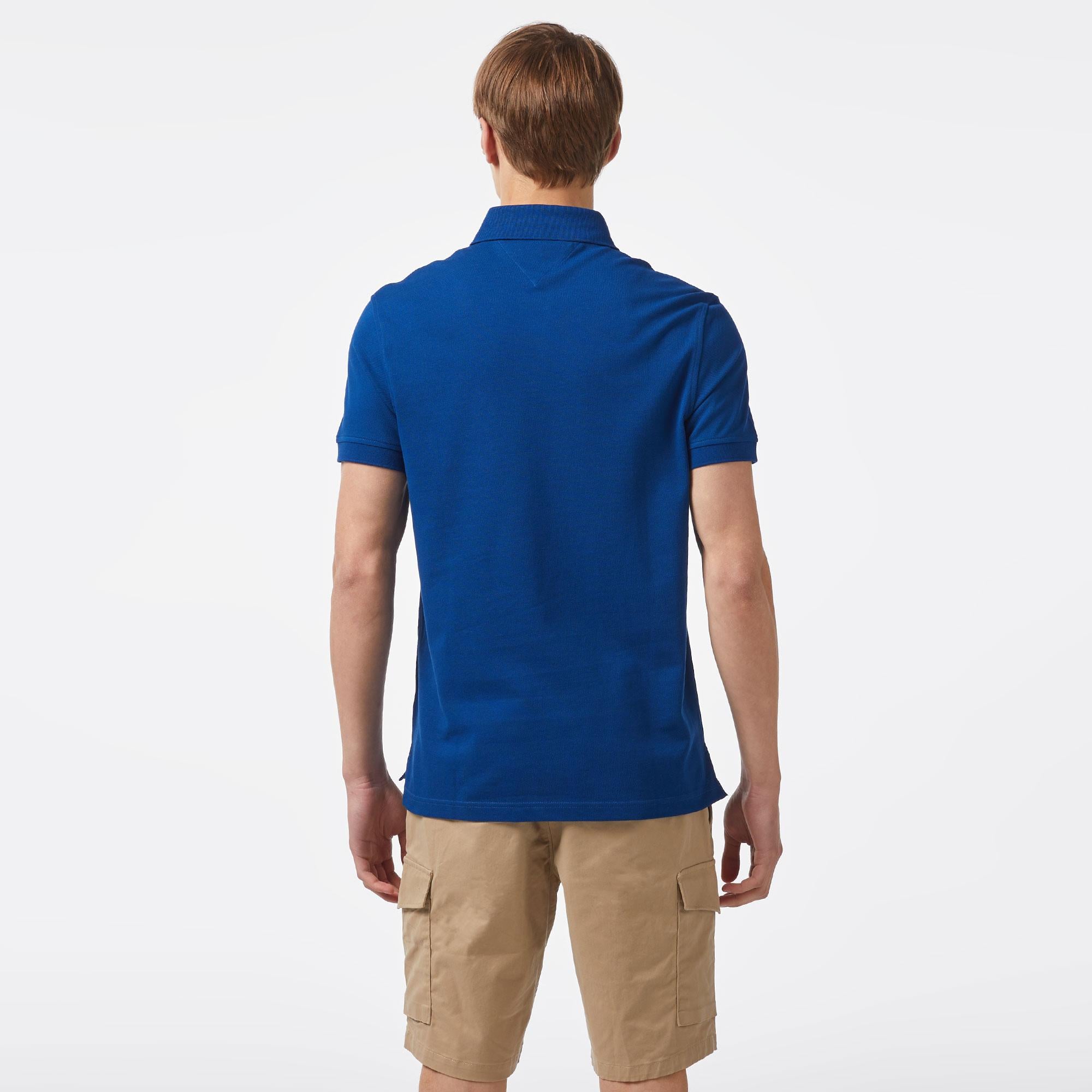 Tommy Hilfiger Erkek Mavi Polo