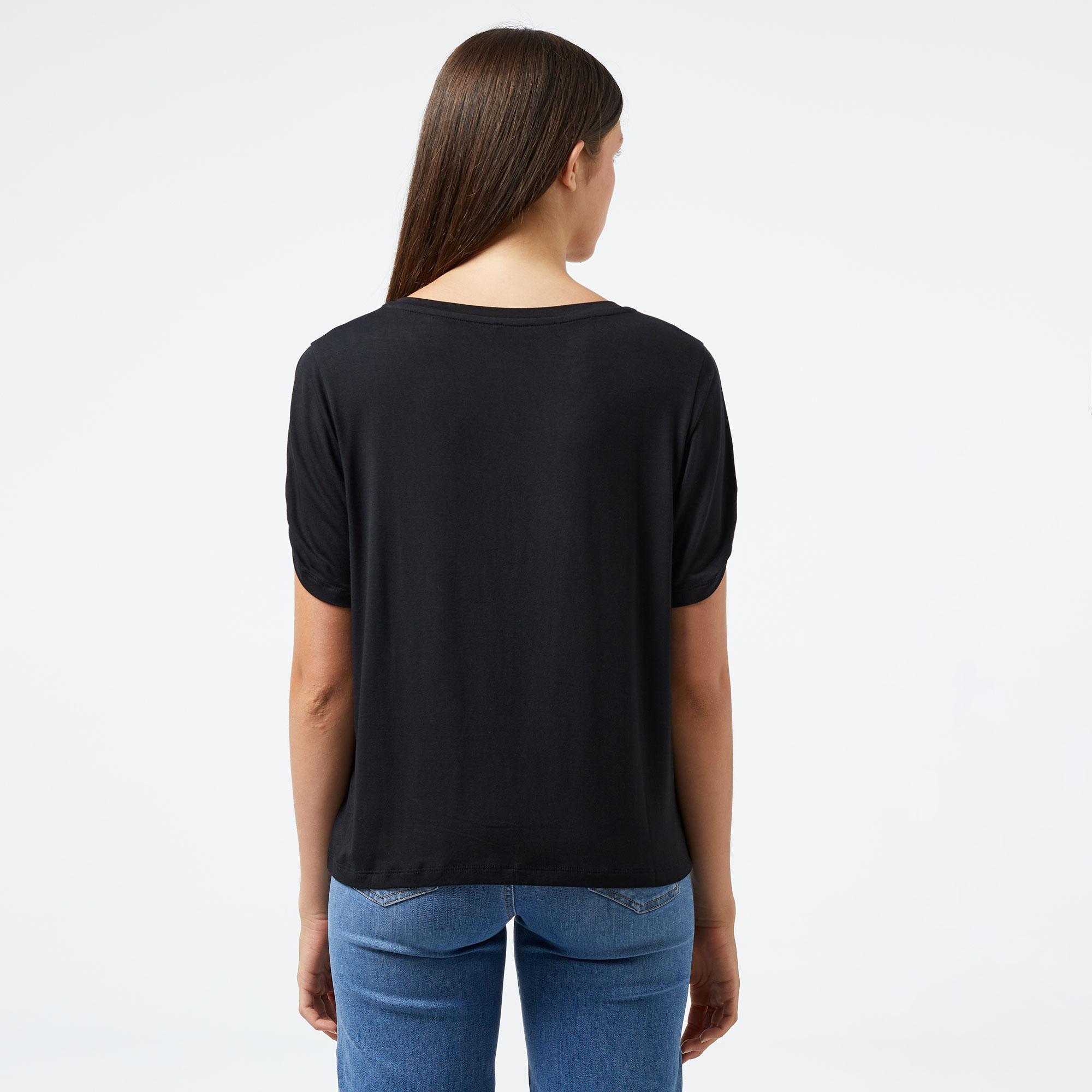 Liu Jo Kadın Siyah T-Shirt