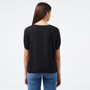  Liu Jo Kadın Siyah T-Shirt