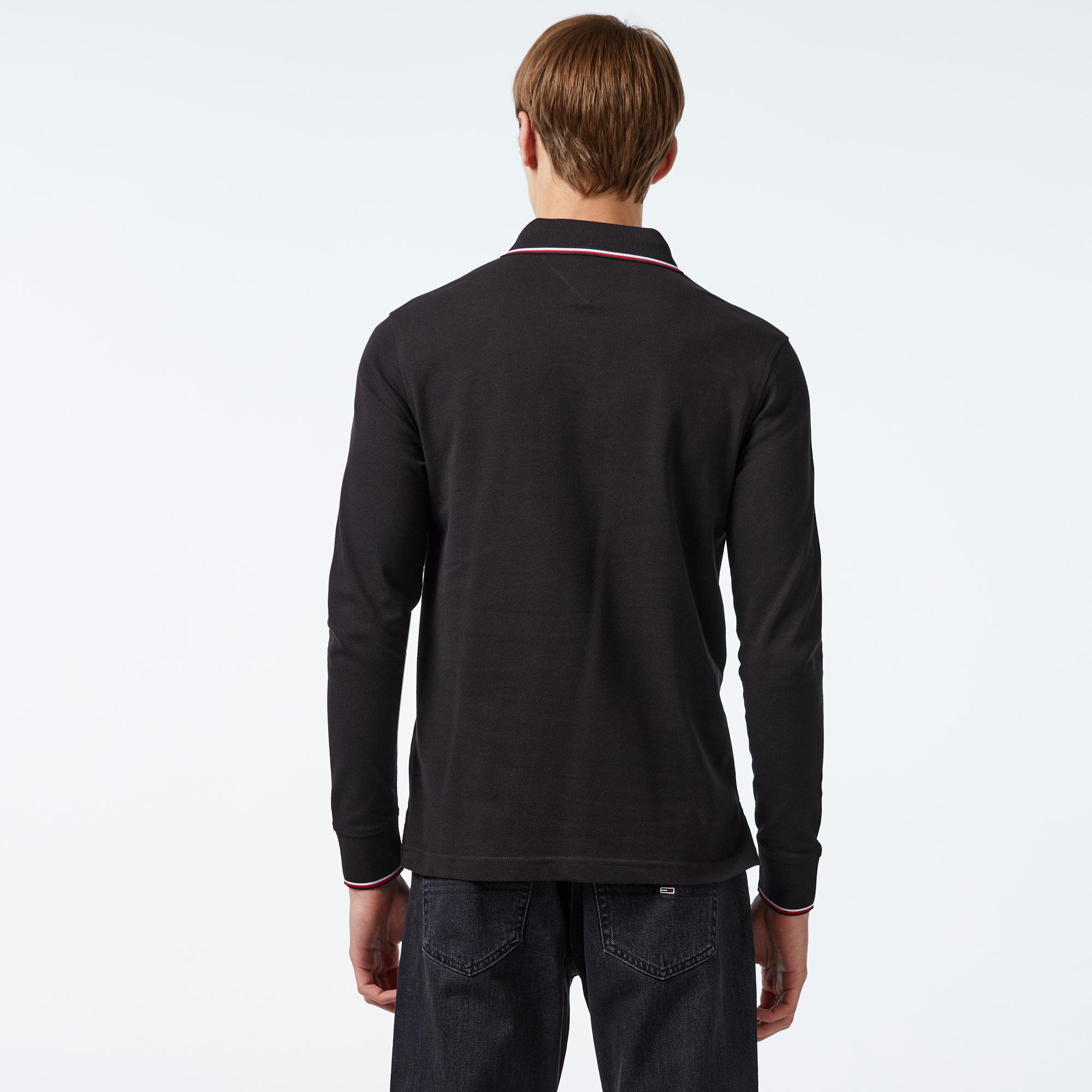 Tommy Hilfiger Erkek Siyah Polo