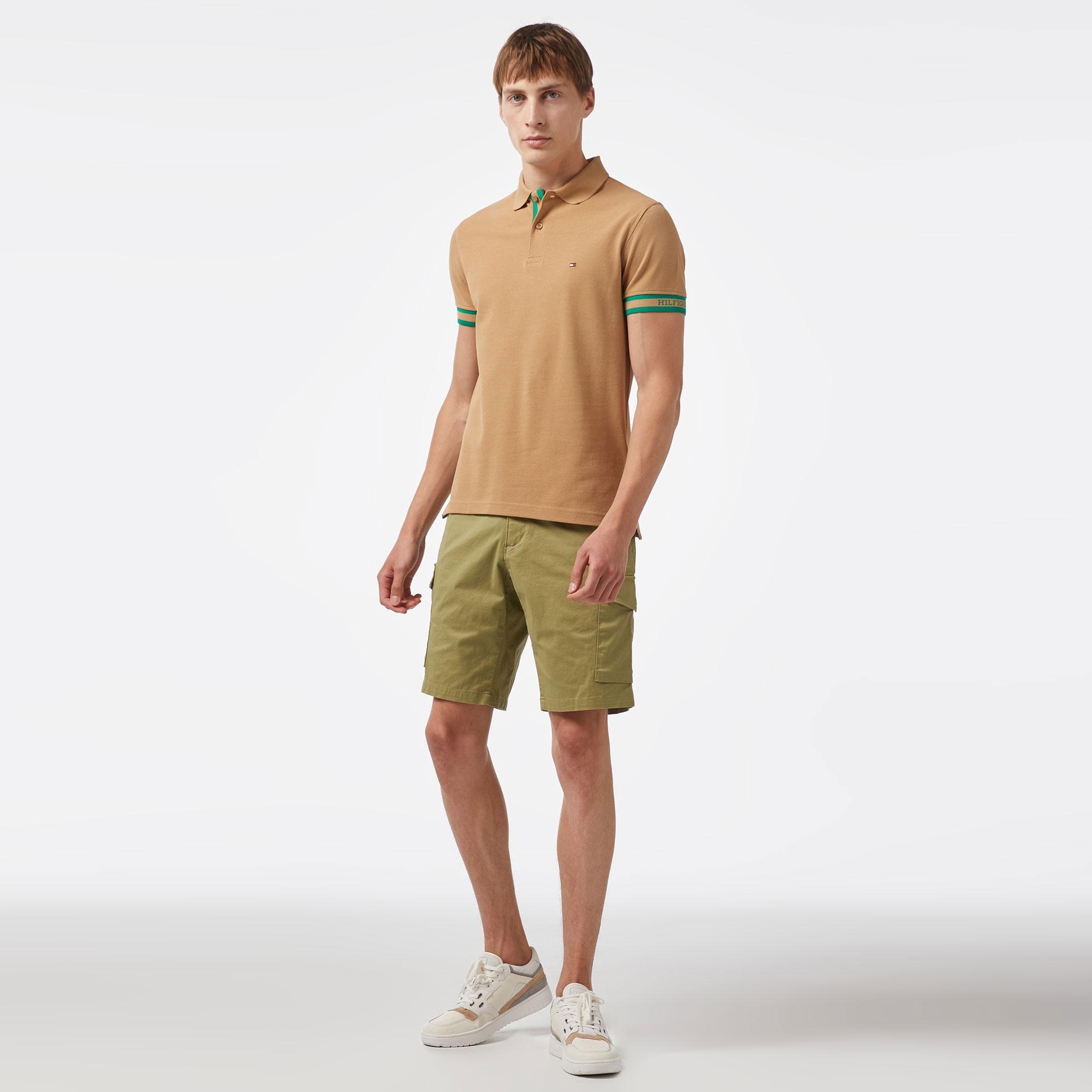 Tommy Hilfiger Erkek Haki Polo