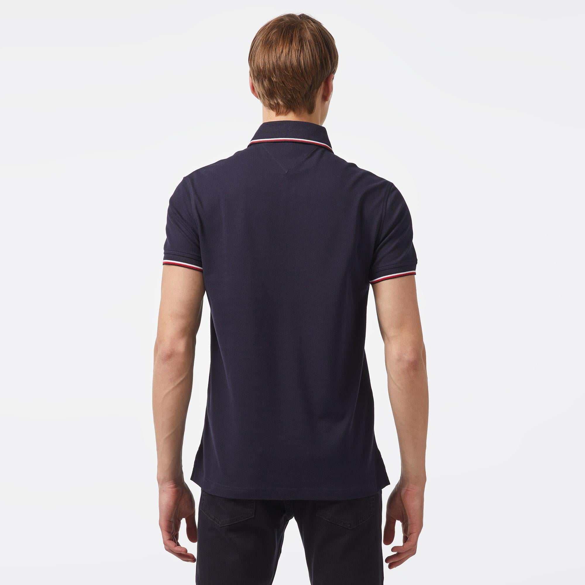 Tommy Hilfiger Erkek Mavi Polo