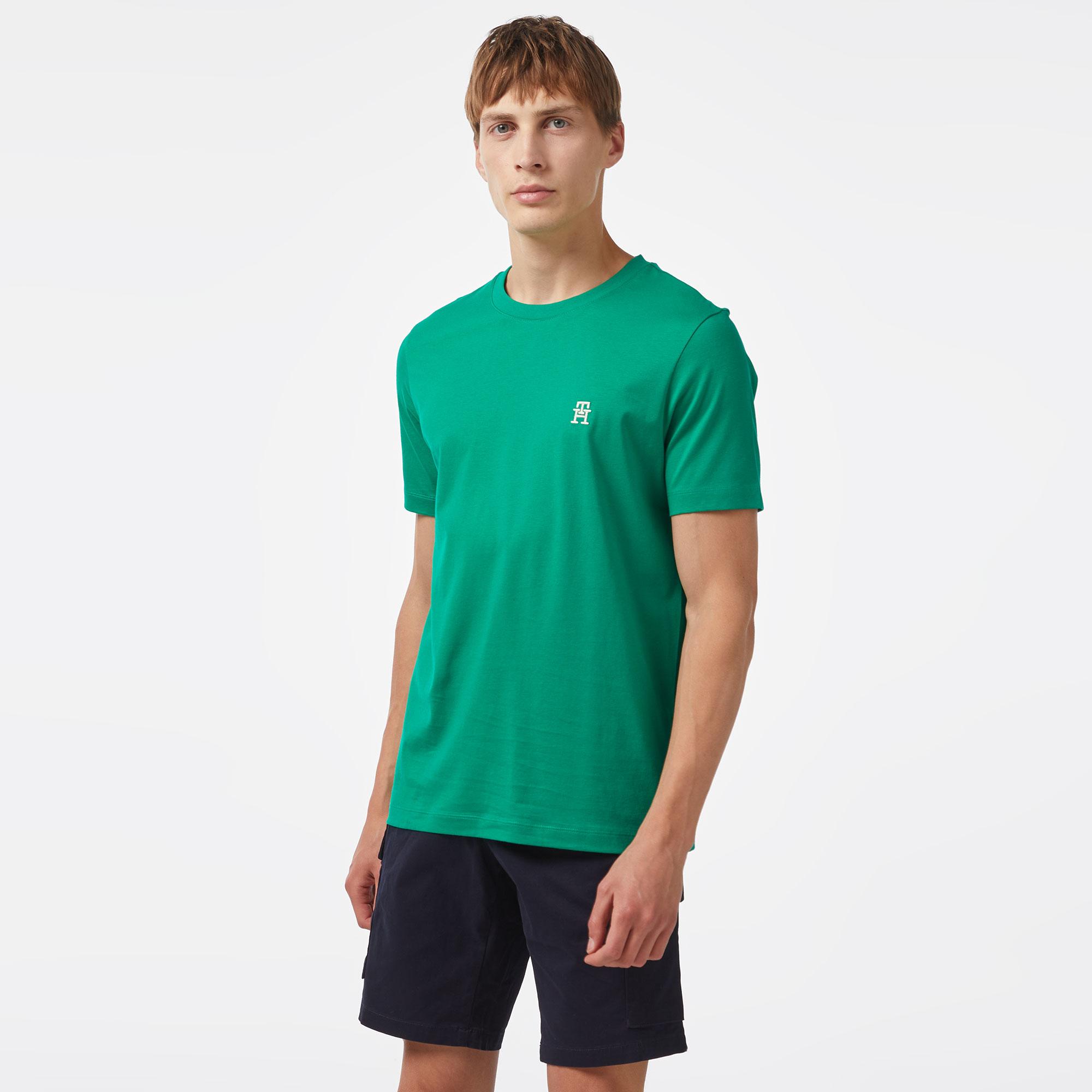 Tommy Hilfiger Erkek Yeşil T-Shirt