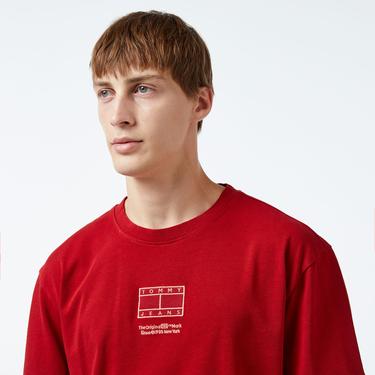  Tommy Hilfiger Erkek Kırmızı T-Shirt