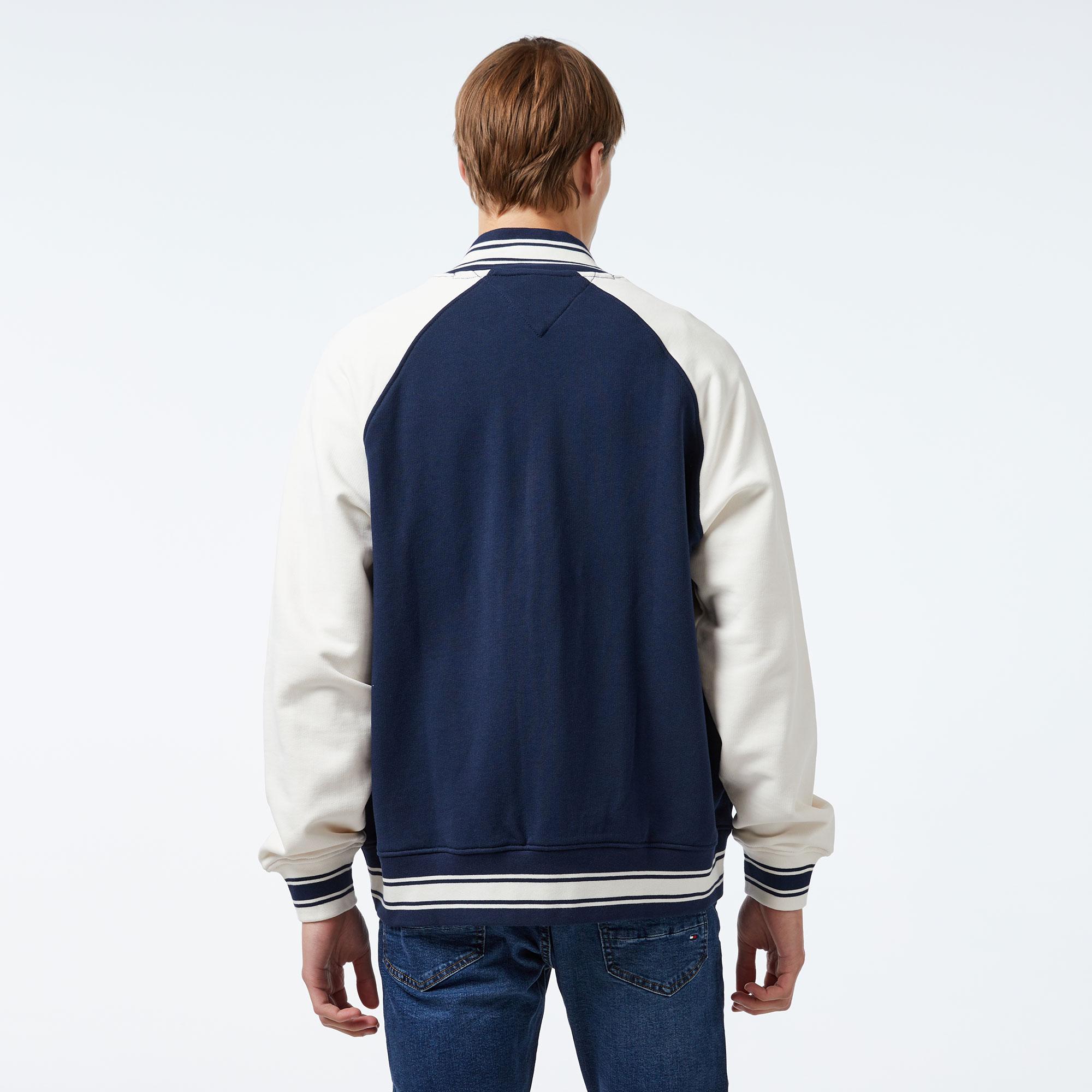 Tommy Hilfiger Erkek Lacivert Bomber Ceket