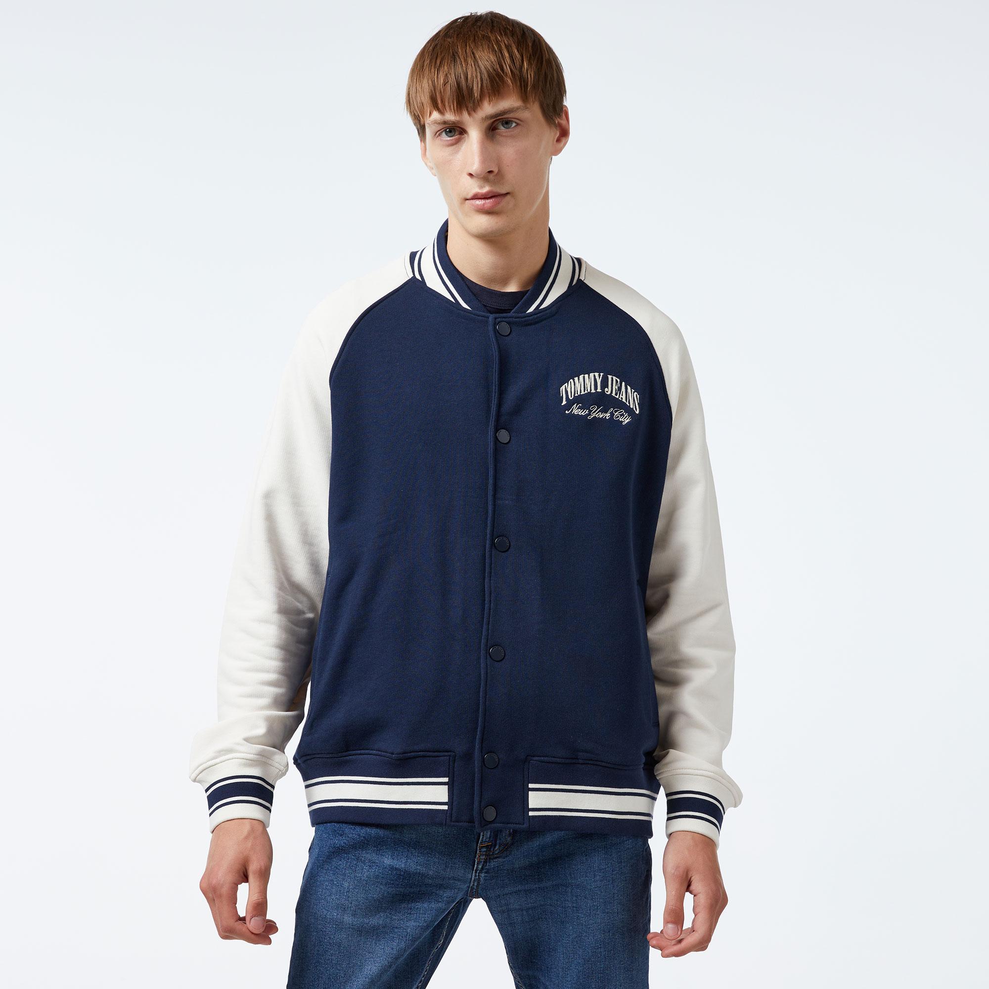Tommy Hilfiger Erkek Lacivert Bomber Ceket