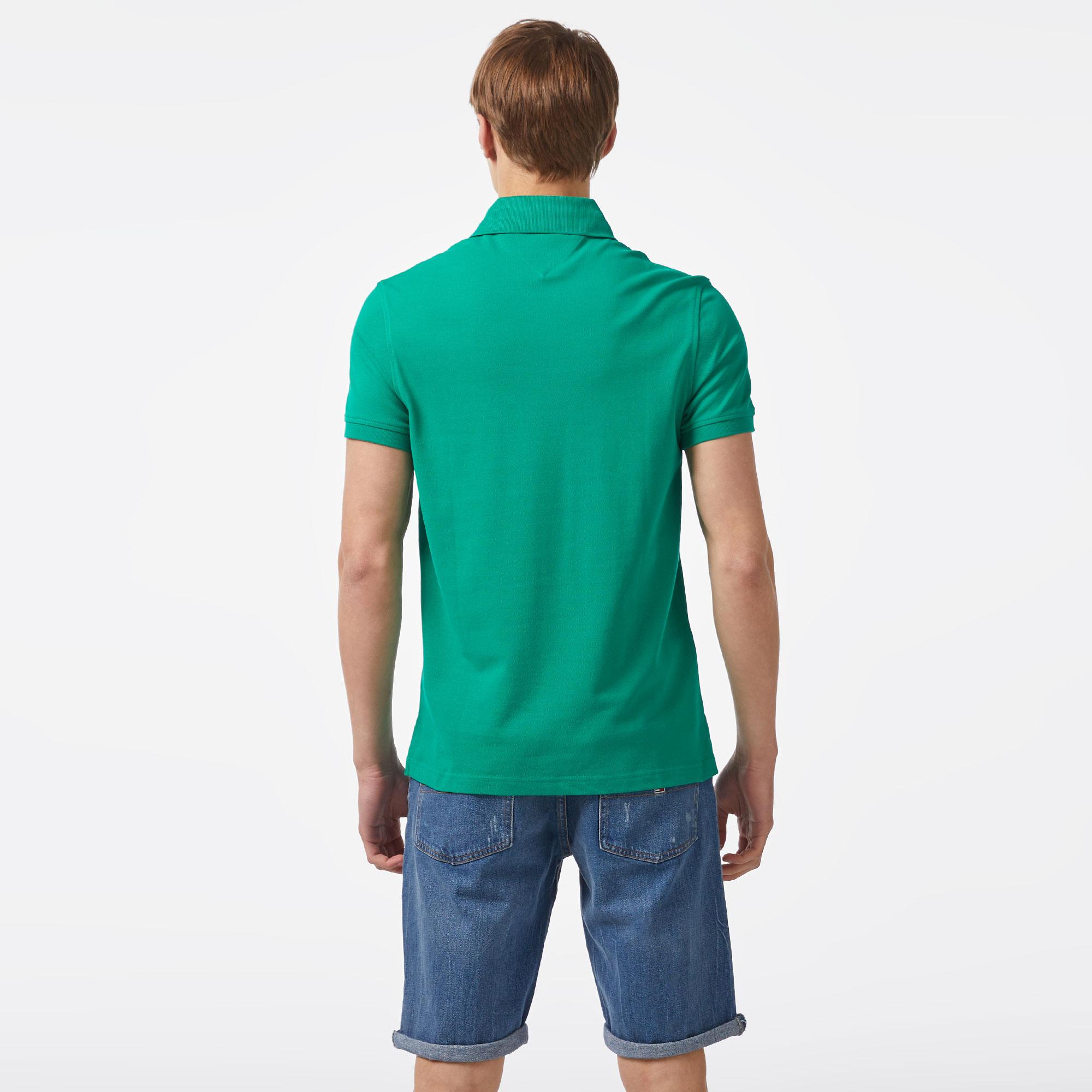 Tommy Hilfiger Erkek Yeşil Polo