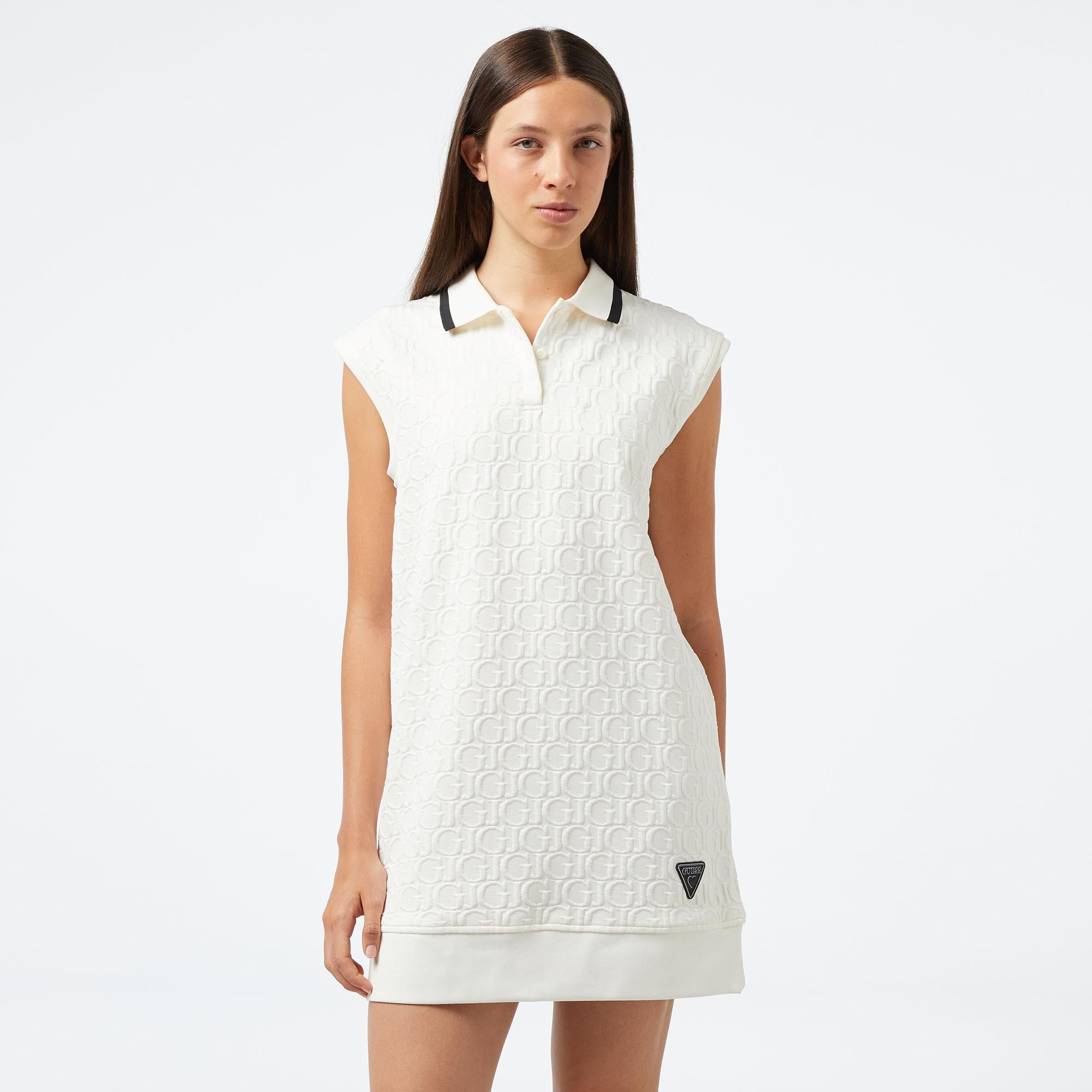 Guess Kadın Beyaz Elbise
