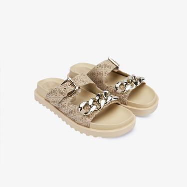  Guess Kadın Kahverengi Terlik