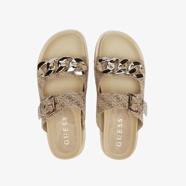  Guess Kadın Kahverengi Terlik