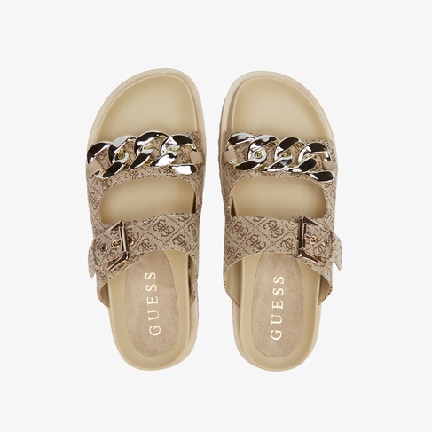  Guess Kadın Kahverengi Terlik
