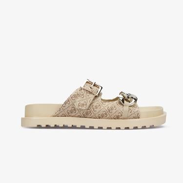  Guess Kadın Kahverengi Terlik