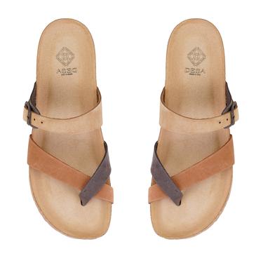  Kadın Kahve Nubuk Deri Terlik