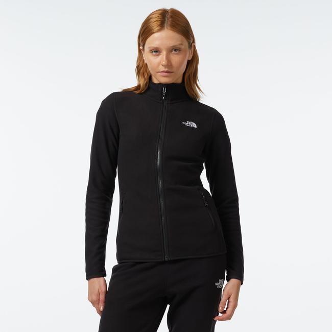  The North Face Glacier 1/4 Zip Kadın Siyah Polar Ceket