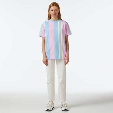  Karl Kani KK Small Sign. Os Stripe Kadın Renkli T-Shirt