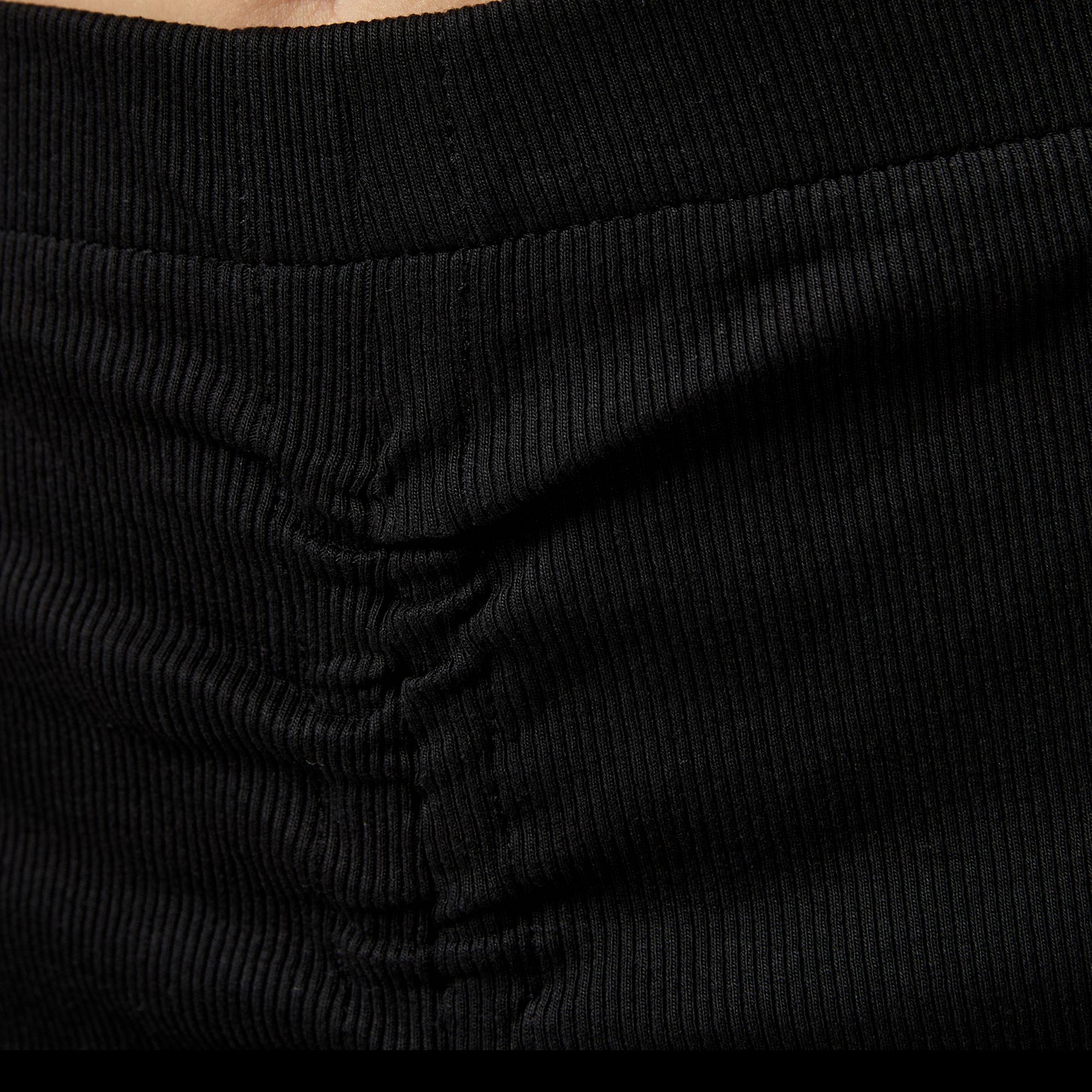 Karl Kani KK Small Sign. Rib Gathering Flared Kadın Siyah Pantolon