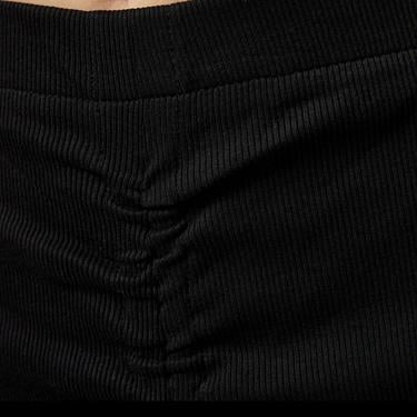  Karl Kani KK Small Sign. Rib Gathering Flared Kadın Siyah Pantolon