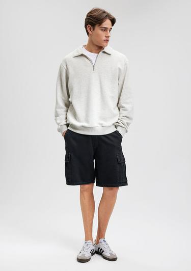  Mavi Bremen MV91 Street Antrasit Jean Şort 0410680-87156