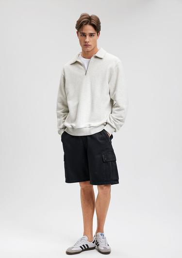  Mavi Bremen MV91 Street Antrasit Jean Şort 0410680-87156