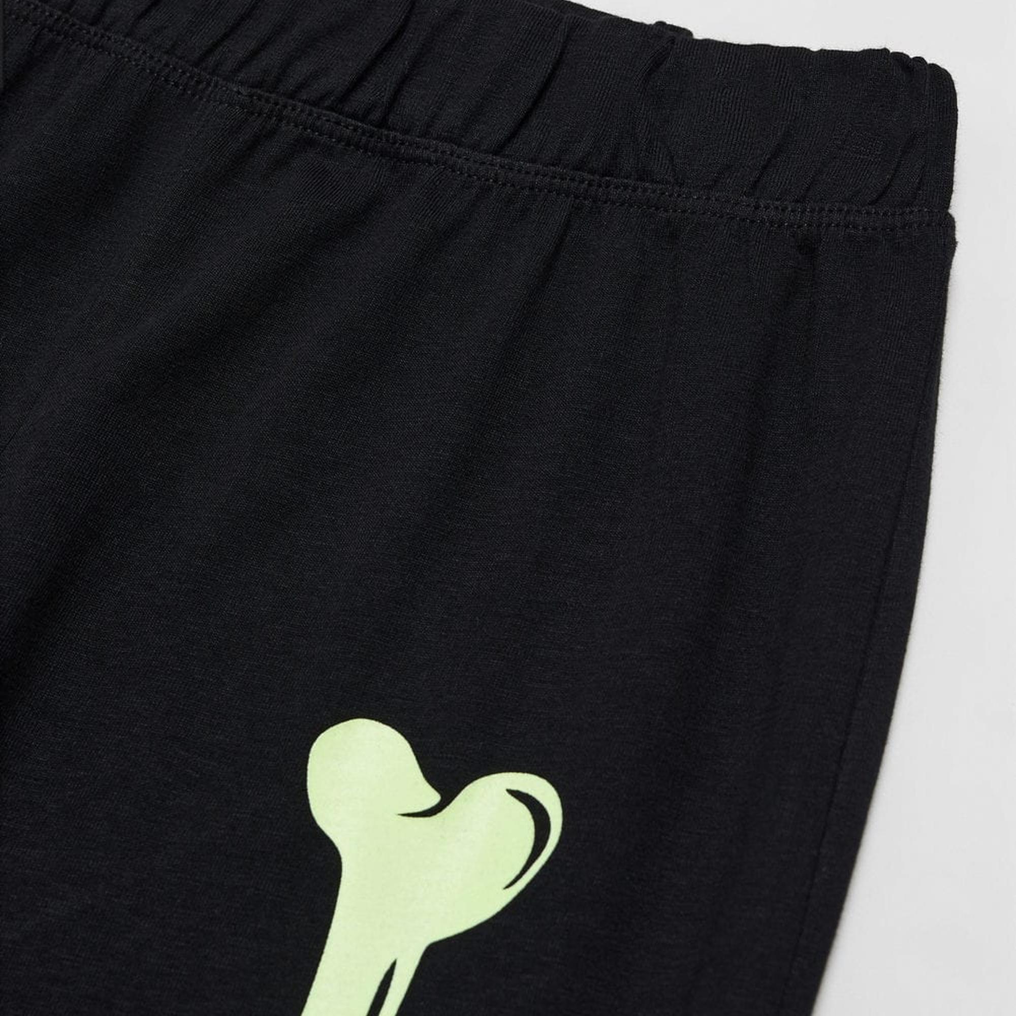 Mango Çocuk Karanlıkta Parlayan Iskelet Pijama Siyah