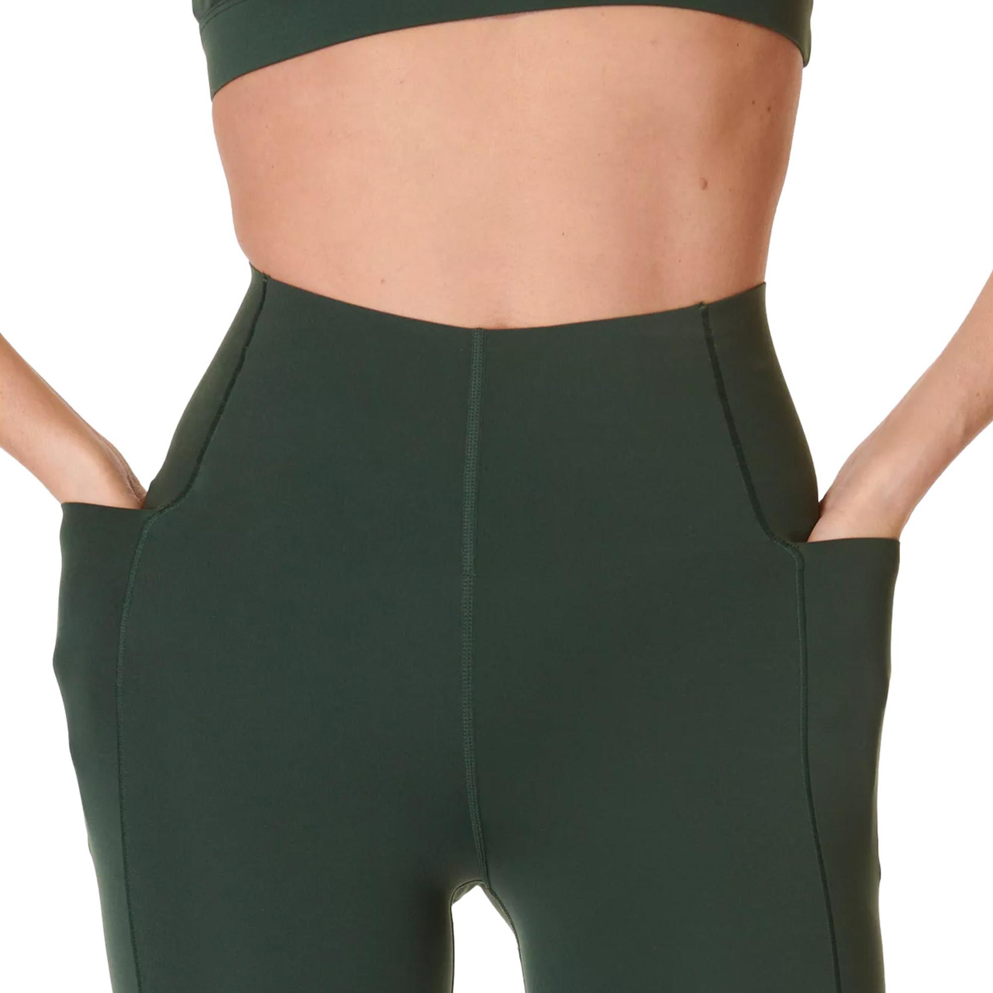 Sweaty Betty Power Ultrasculpt High Waist 7/8 Workout Leggings Kadın Yeşil Fitness Tayt
