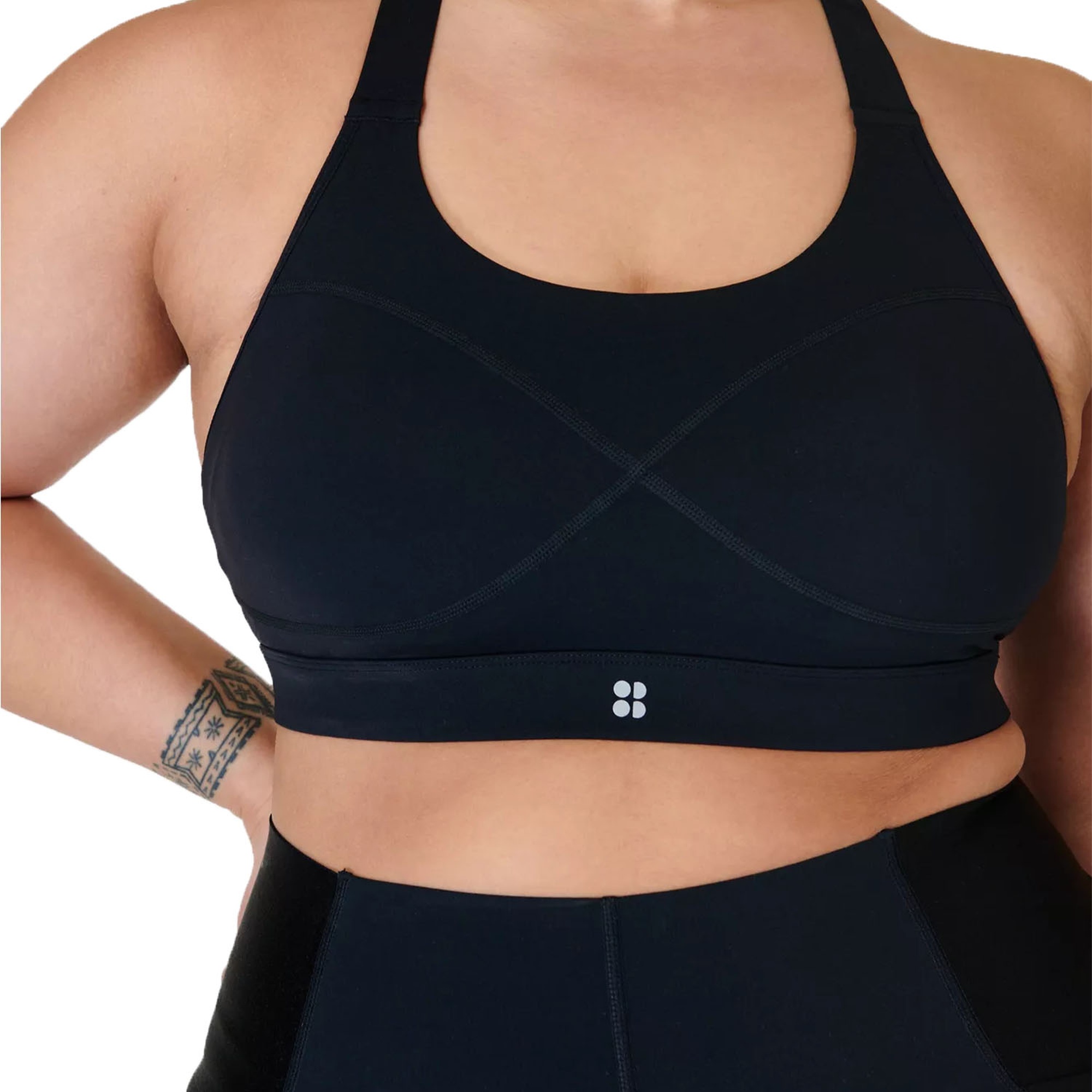 Sweaty Betty Power Medium Impact Sports Kadın Siyah Fitness Bra