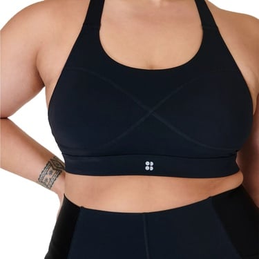  Sweaty Betty Power Medium Impact Sports Kadın Siyah Fitness Bra