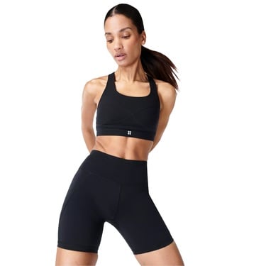  Sweaty Betty Power 6 Biker Shorts Kadın Siyah Koşu Şortu